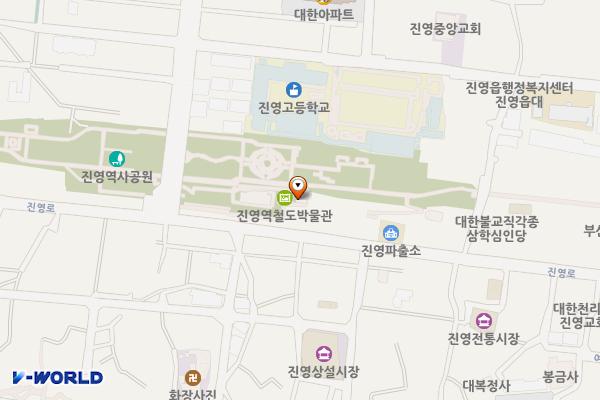 진영 역사공원 공영주차장 위치 지도 — 경상남도 김해시 진영읍 진영리 275-94