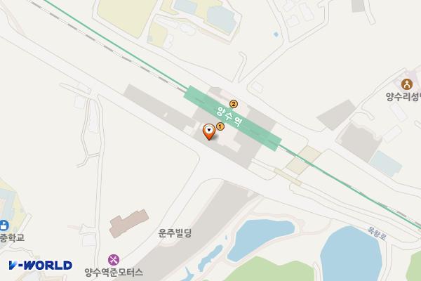 코레일 양수역 위치 지도 — 경기도 양평군 양서면 목왕로 55-10