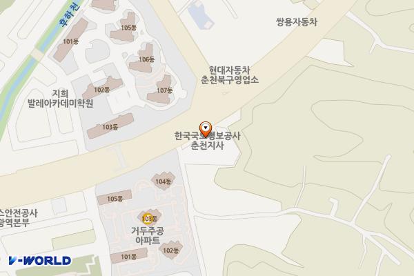 기아 신춘천지점 위치 지도 — 강원특별자치도 춘천시 동내면 춘천순환로 156