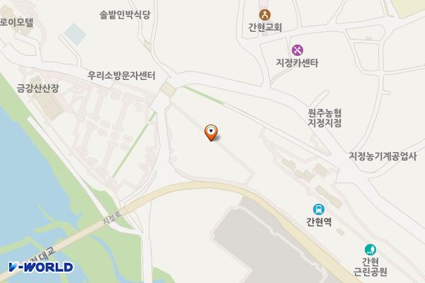 간현관광지 주차장 위치 지도 — 강원특별자치도 원주시 지정면 간현리 1027