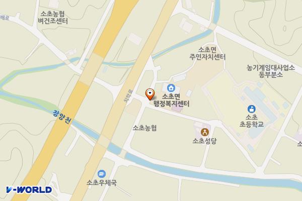 소초면행정복지센터 위치 지도 — 강원특별자치도 원주시 소초면 치악로 2790