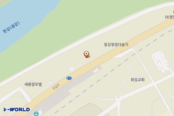 현대자동차 블루핸즈 영월현대서비스 위치 지도 — 강원특별자치도 영월군 영월읍 영월로 2129