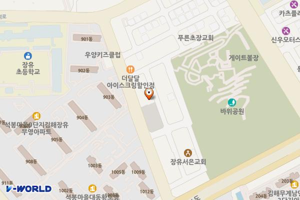 내덕동 공영주차장 위치 지도 — 경상남도 김해시 내덕동 219-4