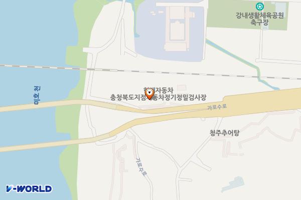 현대블루핸즈 오송서비스㈜ 위치 지도 — 충청북도 청주시 흥덕구 강내면 가로수로 485