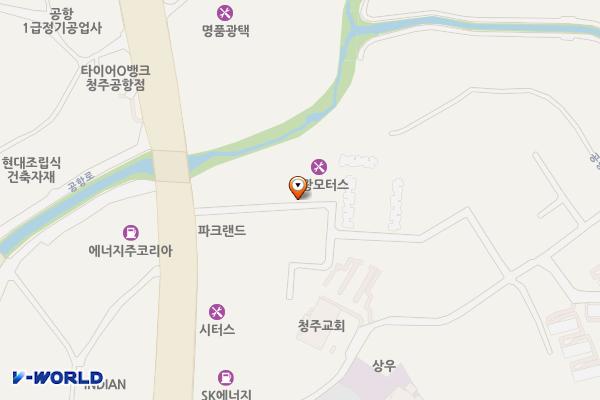 현대자동차블루핸즈 청주북부점 위치 지도 — 충청북도 청주시 청원구 공항로 238-2