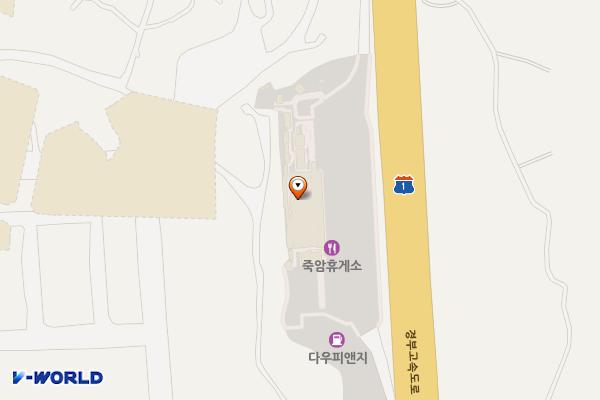 죽암휴게소 (부산) 위치 지도 — 충청북도 청주시 서원구 현도면 경부고속도로 289