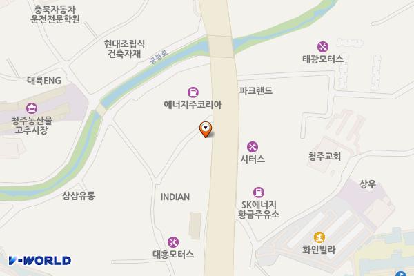 삼성스토어 율량 위치 지도 — 충청북도 청주시 청원구 공항로 229