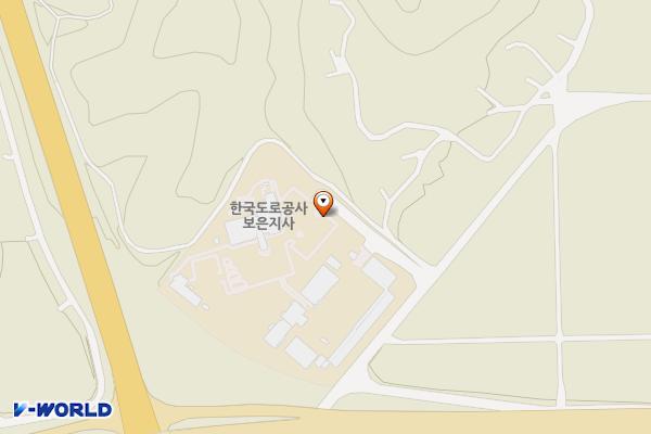 한국도로공사 보은지사 위치 지도 — 충청북도 보은군 보은읍 남부로 4045