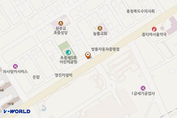 기아 수화대리점 위치 지도 — 충청북도 증평군 증평읍 초중2길 32
