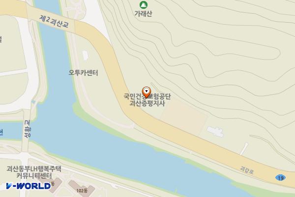 국민건강보험공단 괴산증평지사 위치 지도 — 충청북도 괴산군 괴산읍 괴강로 63