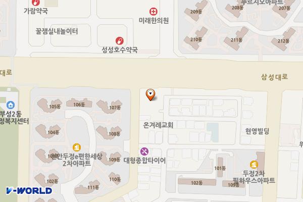 천안시장애인종합복지관 위치 지도 — 충청남도 천안시 서북구 두정고2길 51