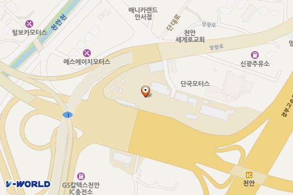 한국도로공사 천안지사 위치 지도 — 충청남도 천안시 동남구 광풍로 1620