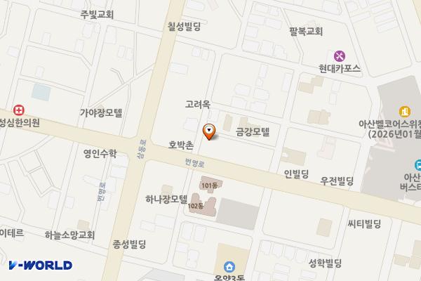 기아 온천대리점 위치 지도 — 충청남도 아산시 번영로 195