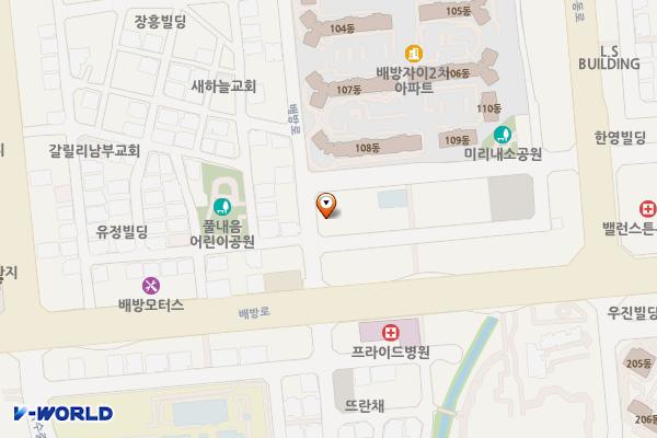 기아오토큐 배방점 위치 지도 — 충청남도 아산시 배방읍 배방로 239-8