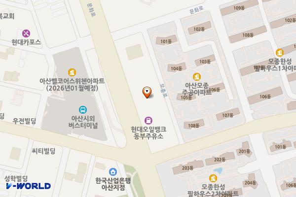 삼성스토어 아산 위치 지도 — 충청남도 아산시 모종로 9-17