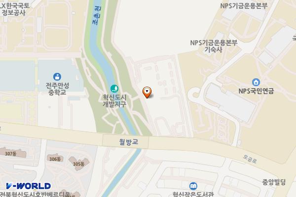 전북테크비즈센터 위치 지도 — 전북특별자치도 전주시 덕진구 만성동 1255
