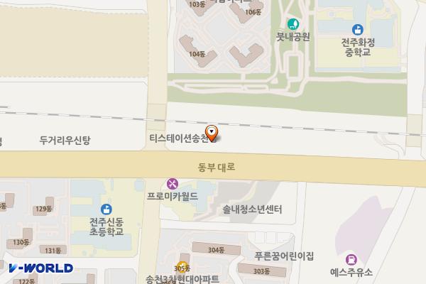 현대블루핸즈 송천북부점 위치 지도 — 경기도 평택시 진위면 동부대로 188