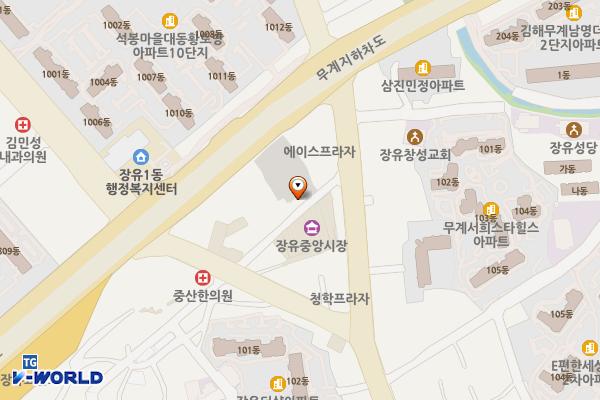 장유전통시장 공영주차장 위치 지도 — 경상남도 김해시 장유로 287-21