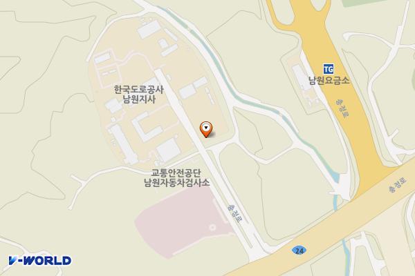 한국도로공사 남원지사 위치 지도 — 전북특별자치도 남원시 충정로 265-19