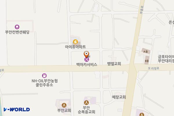 기아오토큐부안점 위치 지도 — 전북특별자치도 부안군 부안읍 오리정로 63