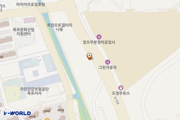 현대블루핸즈 동양자동차정비㈜ 위치 지도 — 전남광주통합특별시 목포시 녹색로 126