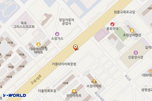 목포시종합사회복지관 위치 지도 — 전남광주통합특별시 목포시 고하대로 712