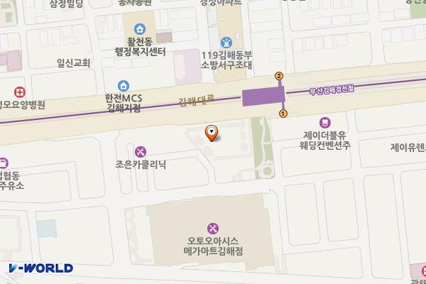 활천,인제대역 환승주차장 위치 지도 — 경상남도 김해시 삼정동 359