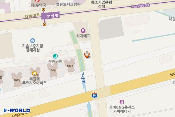 부원역 환승주차장 위치 지도 — 경상남도 김해시 호계로 389