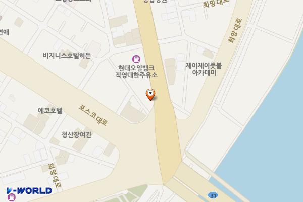 삼성스토어 포항 위치 지도 — 경상북도 포항시 남구 포스코대로 439