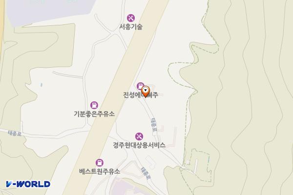 현대자동차블루핸즈 베스트원현대서비스 위치 지도 — 경상북도 경주시 태종로 276-7
