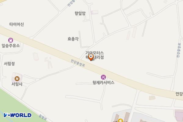 기아 해동대리점 위치 지도 — 경상북도 경주시 안강읍 안강중앙로 43