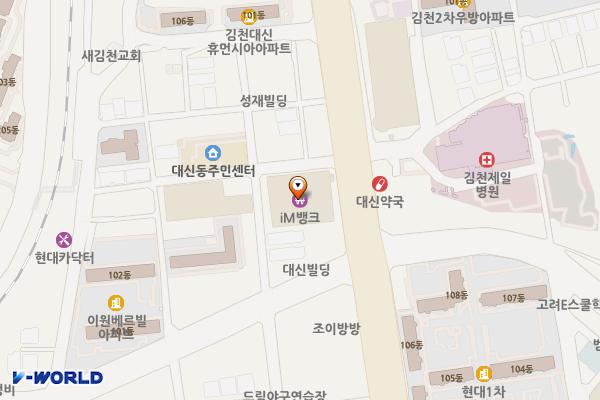 이마트 김천점 위치 지도 — 경상북도 김천시 시청로 75