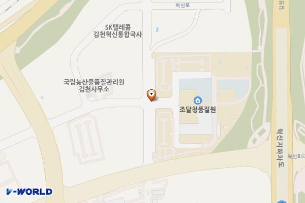 조달품질원 위치 지도 — 경상북도 김천시 혁신로 316-20