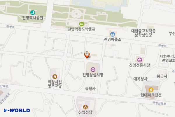진영공설마트 주차장 위치 지도 — 경상남도 김해시 진영읍 진영리 236