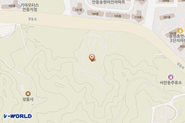 안동봉화축협하나로마트 위치 지도 — 경상북도 안동시 경동로 220