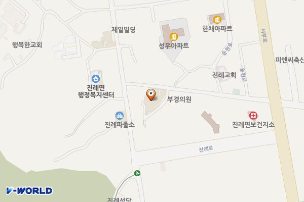 진례전통시장 옥상주차장 위치 지도 — 경상남도 김해시 진례면 송현로 6
