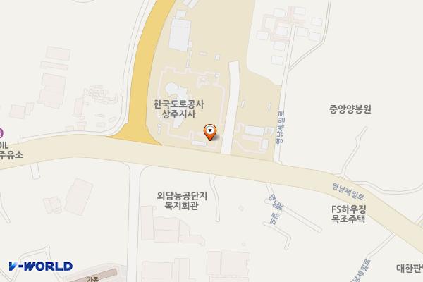 한국도로공사 상주지사 위치 지도 — 경상북도 상주시 영남제일로 1234