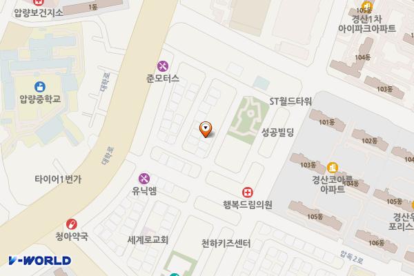 신대 부적1공영주차장 위치 지도 — 경상북도 경산시 압량읍 압독2로1길 34