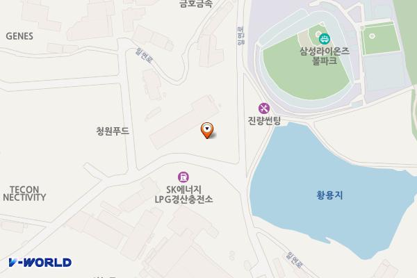 현대자동차 블루핸즈 경산서비스 위치 지도 — 경상북도 경산시 진량읍 의송길 6