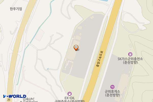 군위휴게소 (부산) 위치 지도 — 대구광역시 군위군 군위읍 경북대로 4084