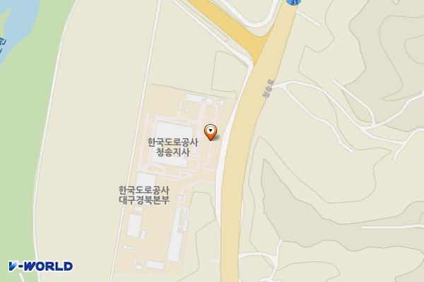한국도로공사 청송지사 위치 지도 — 경상북도 청송군 파천면 청송로 5359
