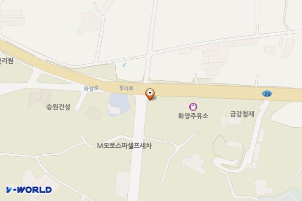 현대자동차블루핸즈 청도서비스 위치 지도 — 경상북도 청도군 화양읍 청려로 1798