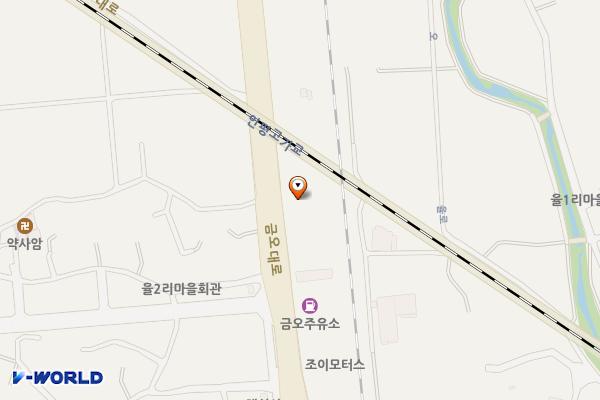 현대자동차 북삼대리점 위치 지도 — 경상북도 칠곡군 북삼읍 금오대로 96