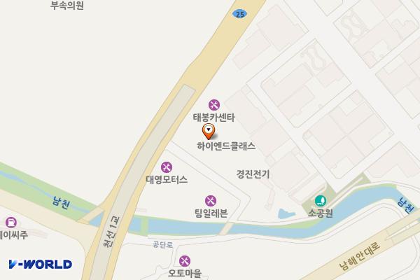 현대블루핸즈 ㈜성산현대서비스 위치 지도 — 경상남도 창원시 성산구 해원로374번길 5