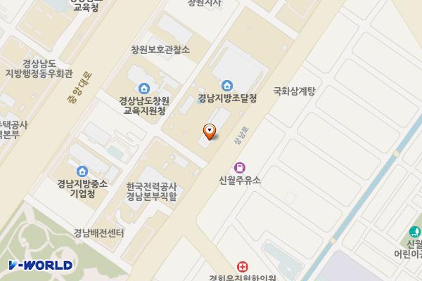경남지방조달청 위치 지도 — 경상남도 창원시 성산구 상남로 231