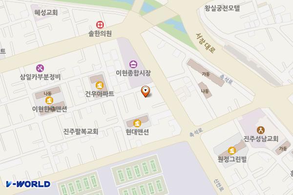 기아오토큐 이현점 위치 지도 — 경상남도 진주시 신안로163번길 3