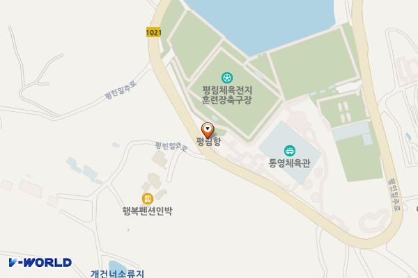 평림생활체육공원 위치 지도 — 경상남도 통영시 평인일주로 831