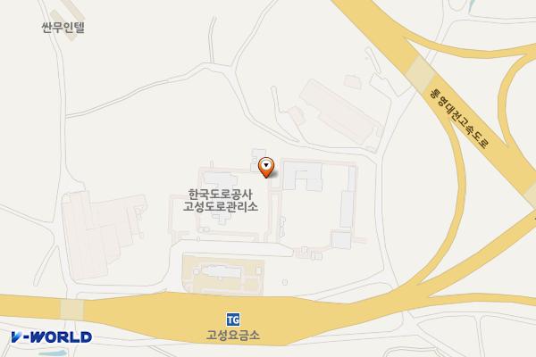 한국도로공사 고성지사 위치 지도 — 경상남도 고성군 마암면 두호1길 125-19