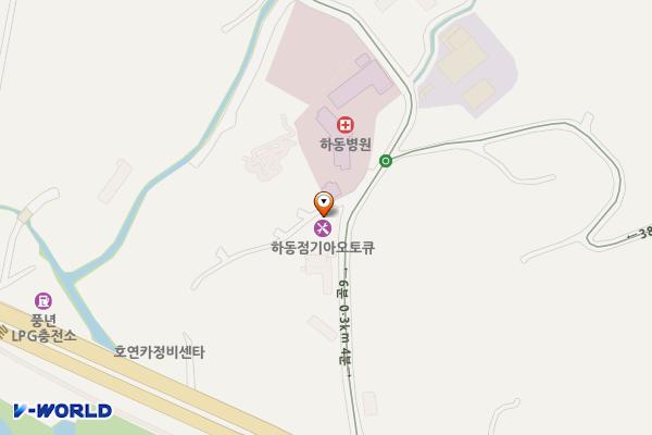 기아오토큐 하동점 위치 지도 — 경상남도 하동군 하동읍 화심길 23