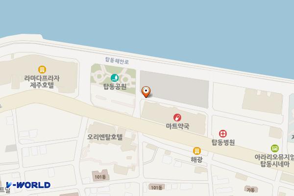 이마트 제주점(야외1층주차장) 위치 지도 — 제주특별자치도 제주시 탑동로